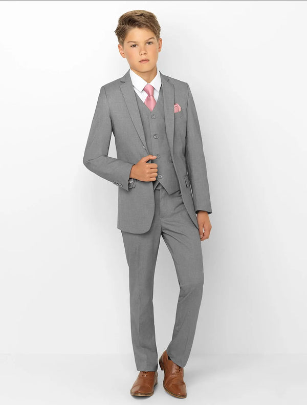 Suit for boys: 3 pieces Set - Grey Kids Chic