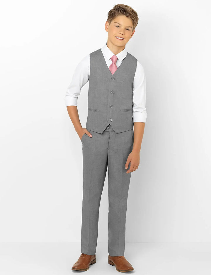 Suit for boys: 3 pieces Set - Grey Kids Chic