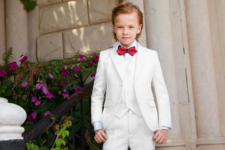 Suit for boys: 5 pieces Set - White Kids Chic