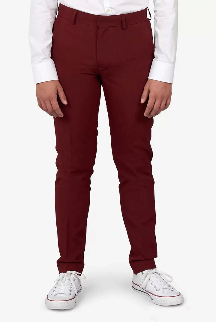 Suit for boys: 5 pieces Set - burgundy Kids Chic