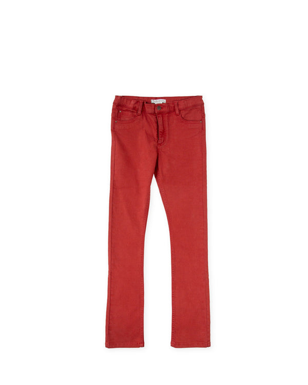 TROUSERS - DARK RED