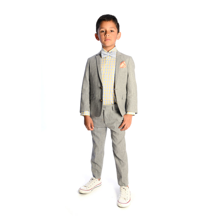 2 pieces suit set for Boys - Gray App Man