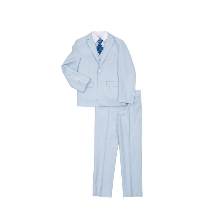 Suit for Boys: 5 Pieces Set Light Blue Kids Chic