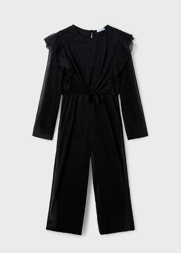 7831- Jump-suit for teen girl - Black Mayoral