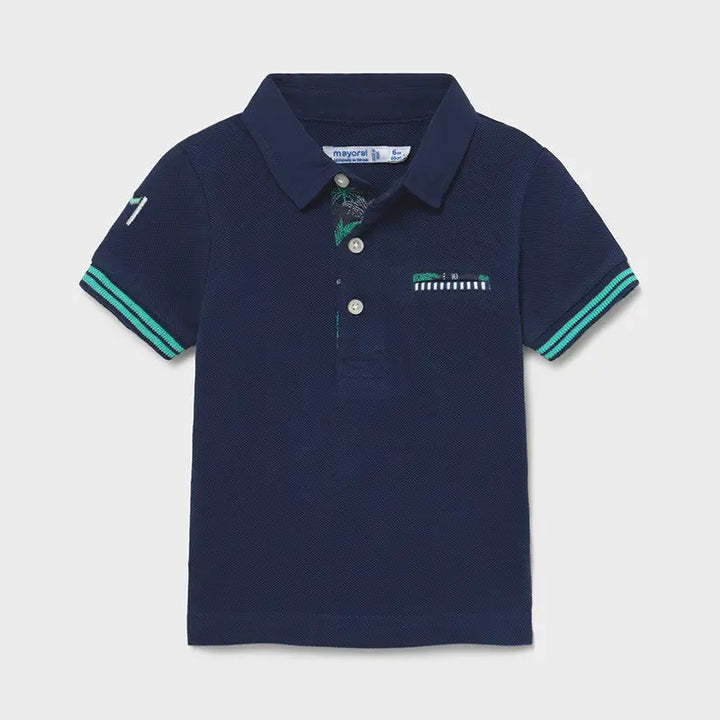 S/s Polo for Baby Boy Blue Mayoral