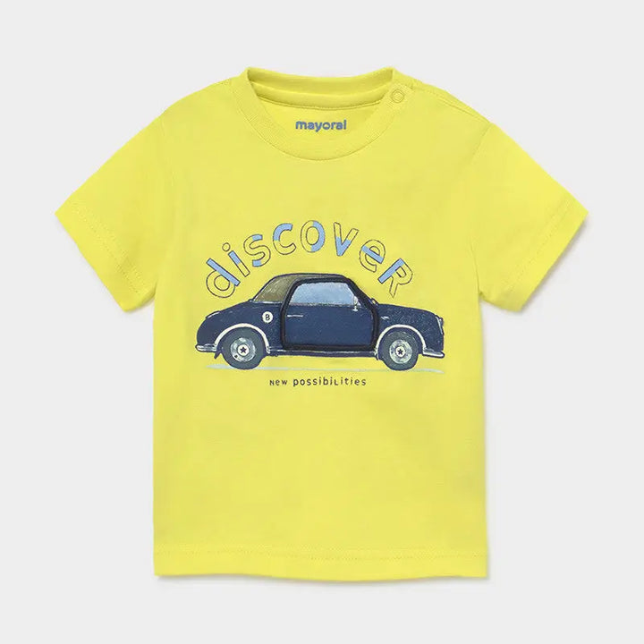 S/s T-shirt Play Car for Baby Boy Lime Mayoral