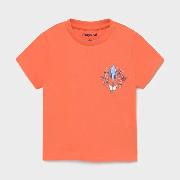 S/s T-shirt for Baby Boy Apricot Mayoral