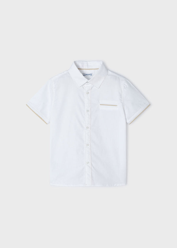 3112 - S/s buttondown shirt for boy - White