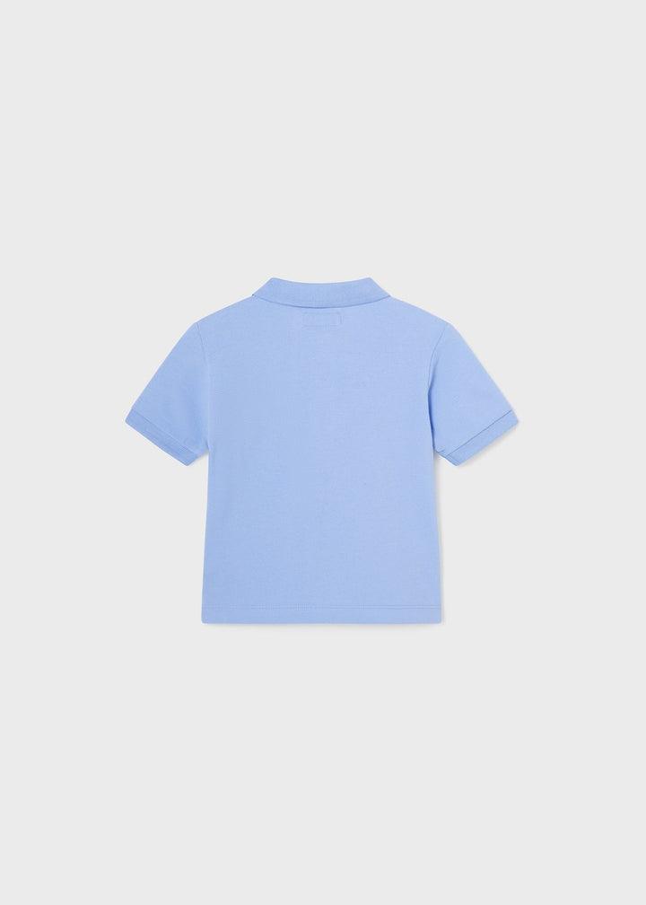 102 - Basic s/s polo for baby boy - Ocean - Kids Chic
