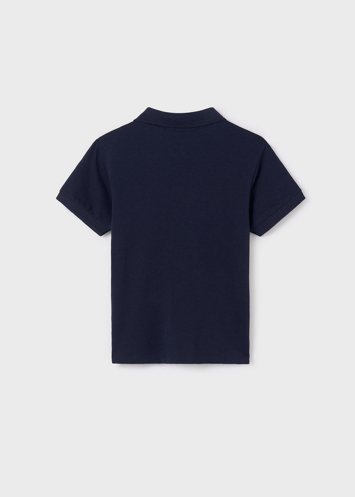 890 - Basic s/s polo for teen boy - Navy - Kids Chic