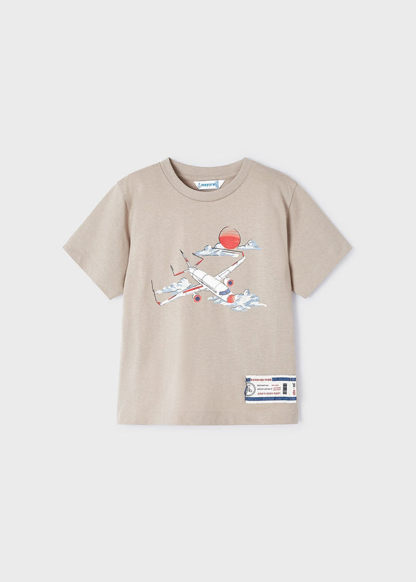 3020 - S/s t-shirt for boy - Sesame