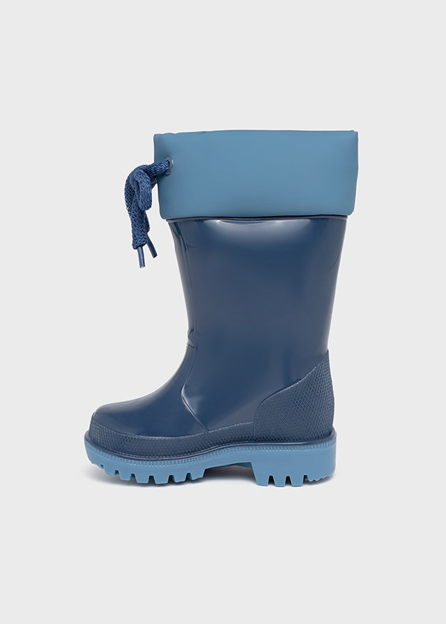 Rain boots with animal detail for baby boy - blue Mayoral