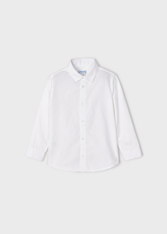 Basic l/s shirt for boy - White Mayoral