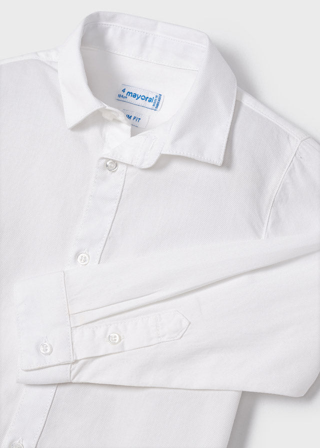 Basic l/s shirt for boy - White Mayoral