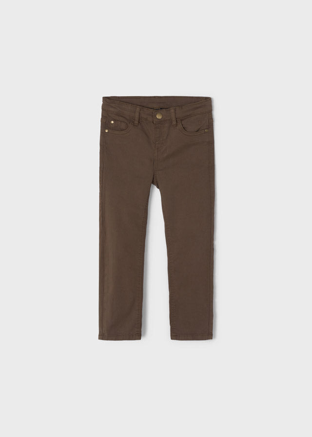 5 pocket regular fit pants for boy - Mocha Mayoral