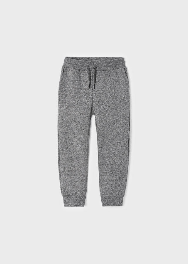 Basic cuffed fleece trousers for boy - FOSSIL Mayoral