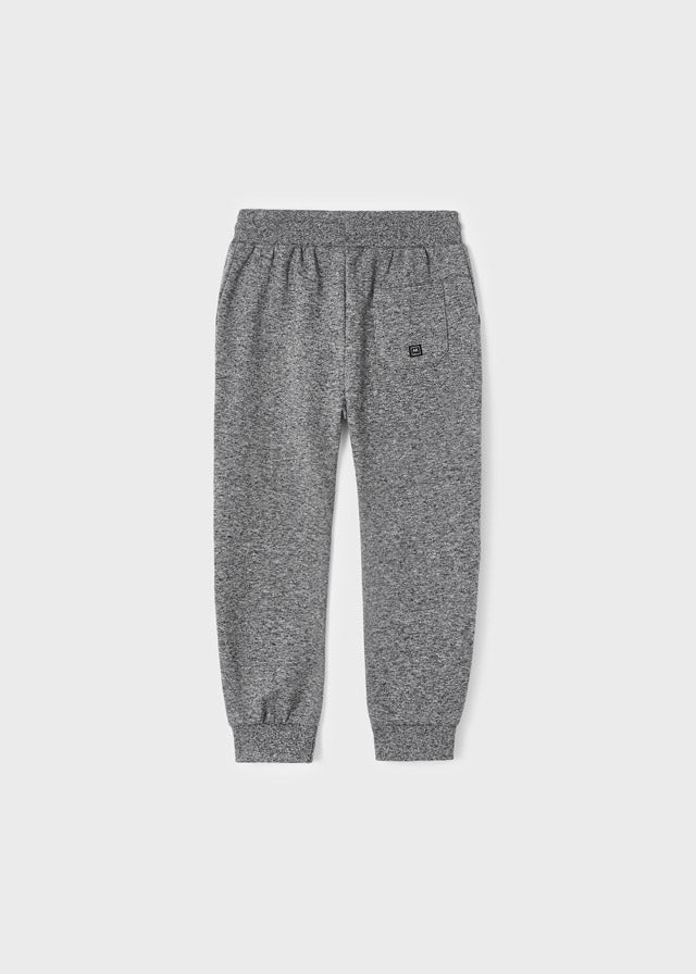 Basic cuffed fleece trousers for boy - FOSSIL Mayoral