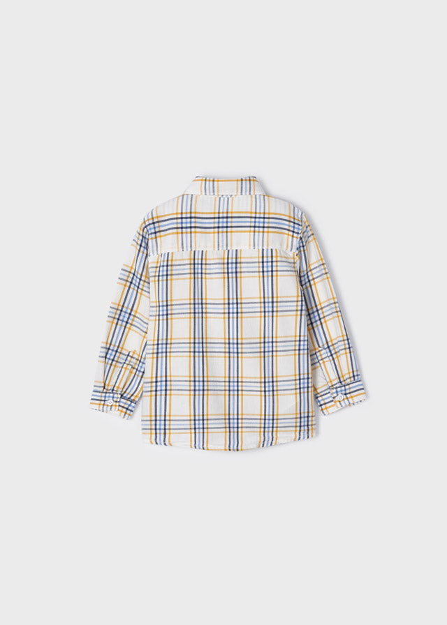L/s checked shirt for baby boy - Corn Mayoral