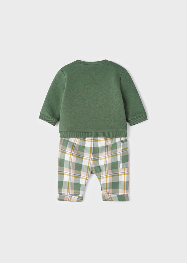 Long trousers & pullover for newborn boy - Forest Mayoral