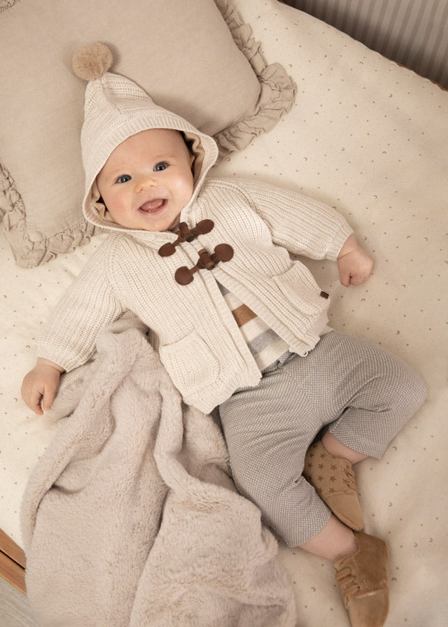 Dressy pants for newborn boy - Grey Mayoral