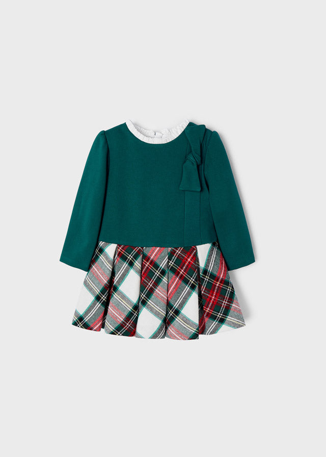 Check dress for baby girl - Duck Green Mayoral