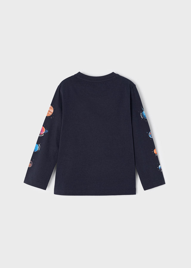 L/s shirt for boy - Navy Mayoral