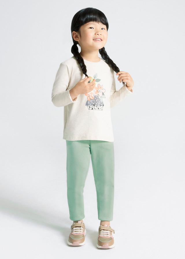 Fleece jogger for girl - Mint Mayoral