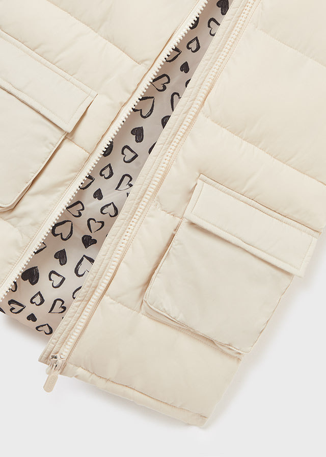 Padded vest for teen girl - Chickpea Mayoral