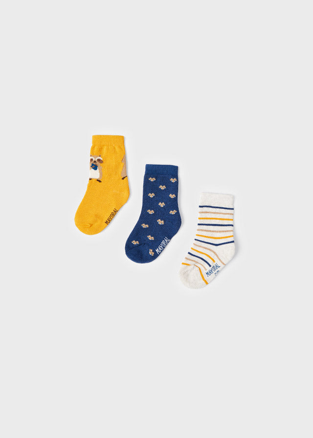 3 socks set for baby boy - Corn Mayoral