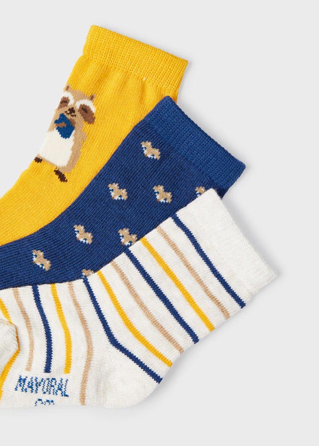 3 socks set for baby boy - Corn Mayoral