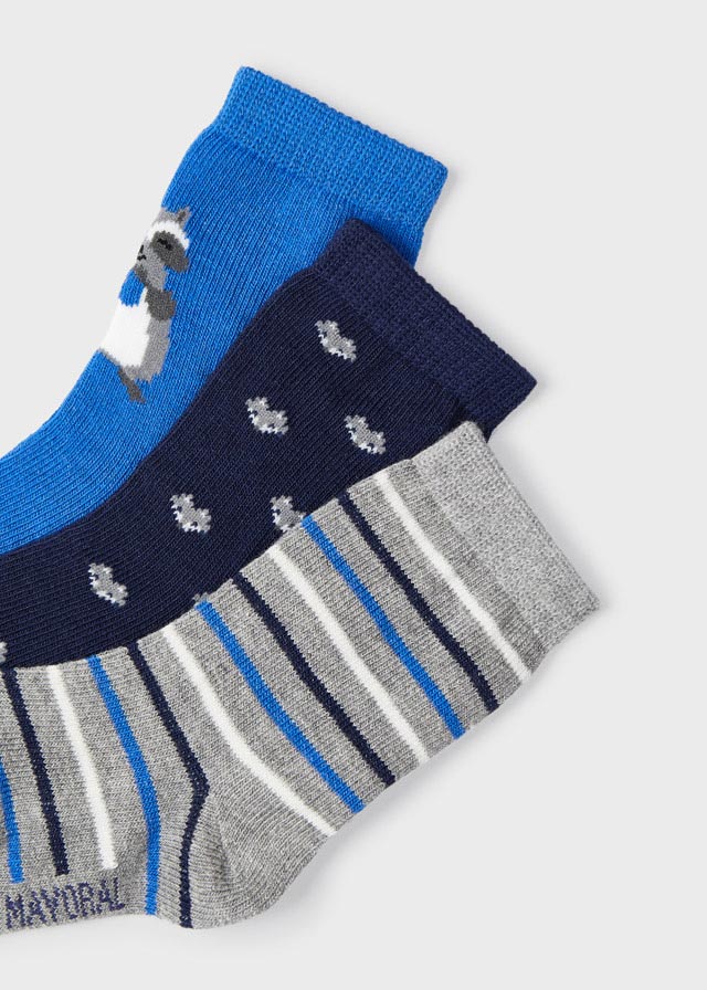 3 socks set for baby boy - Klein Blue Mayoral
