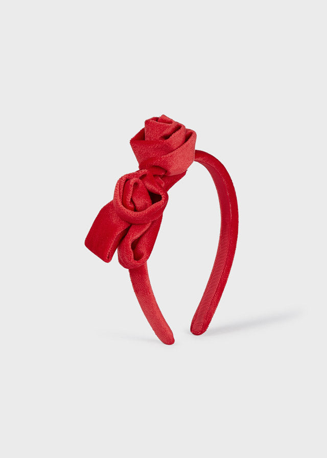 Velvet headband for baby girl - Red Mayoral