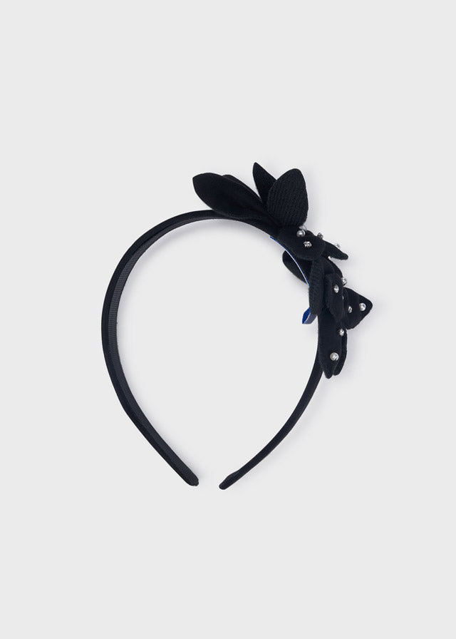 Flowers headband for girl - Black Mayoral