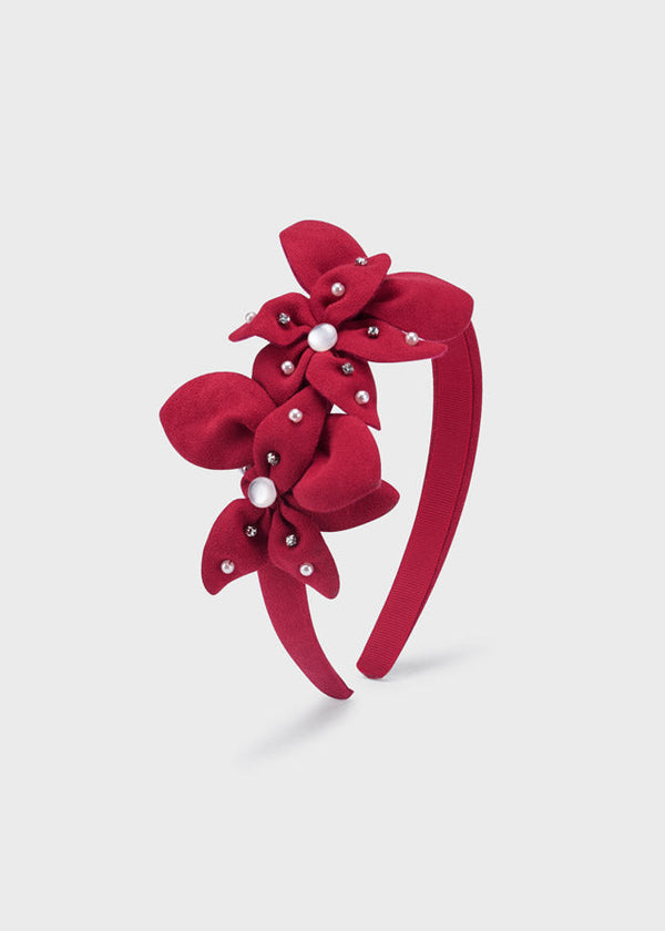 Flowers headband for girl - Red Mayoral