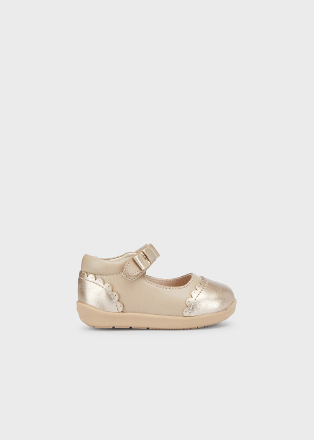 Mary jane shoes for baby girl - Gold Mayoral