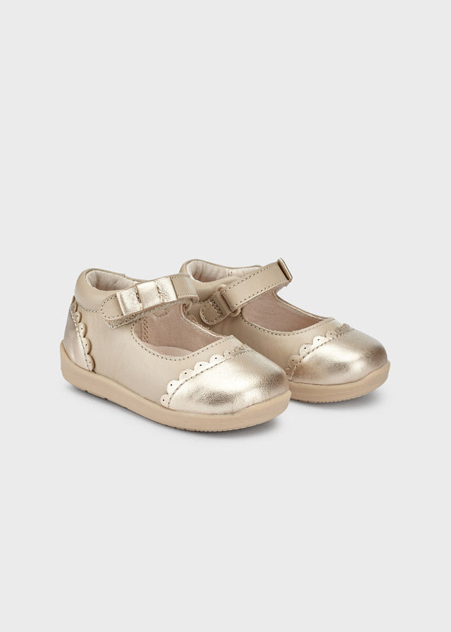 Mary jane shoes for baby girl - Gold Mayoral