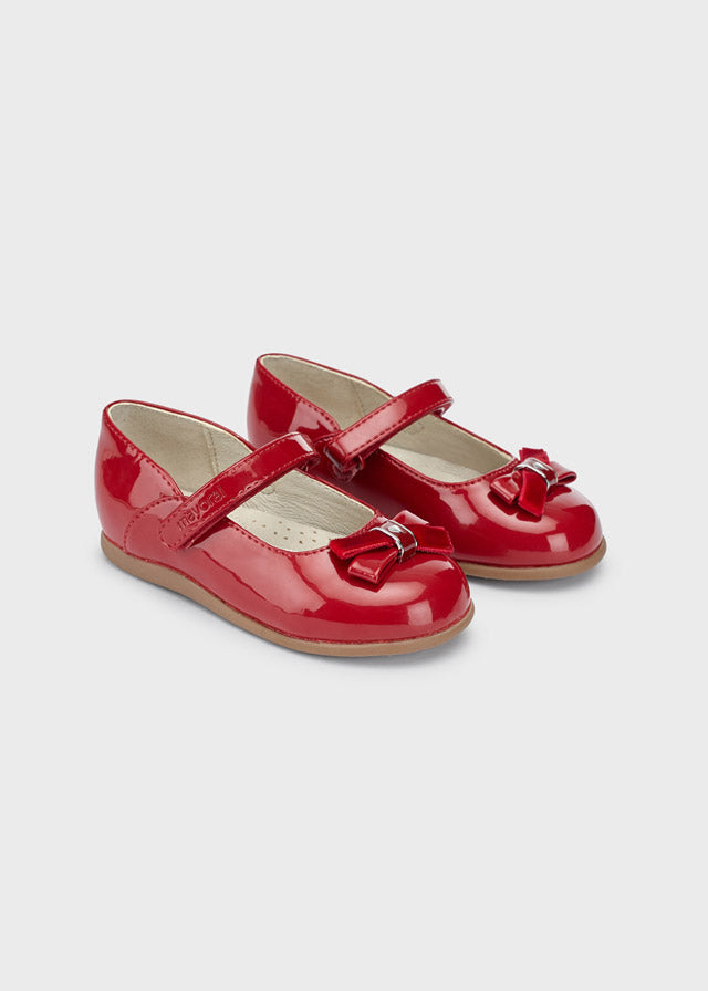 Patent leather mary jane for baby girl - Red Mayoral