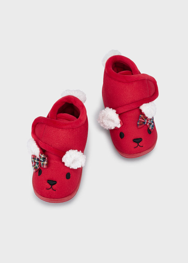 Plush slipper for girl - Red Mayoral