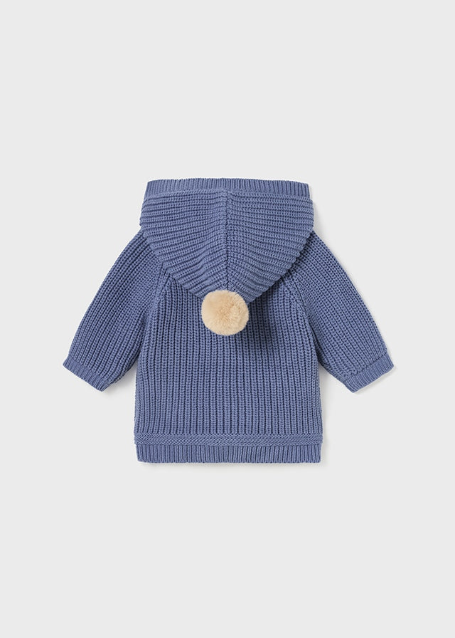 2302- Knit cardigan for newborn boy - Winterblue Mayoral
