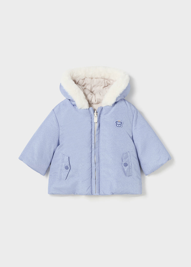 2410- Reversible coat for newborn boy - Winterblue Mayoral