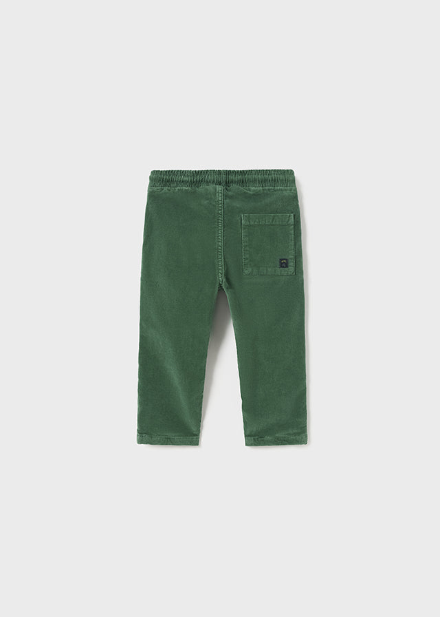 2531- Micro-cord lined trousers for baby boy - Mint Mayoral