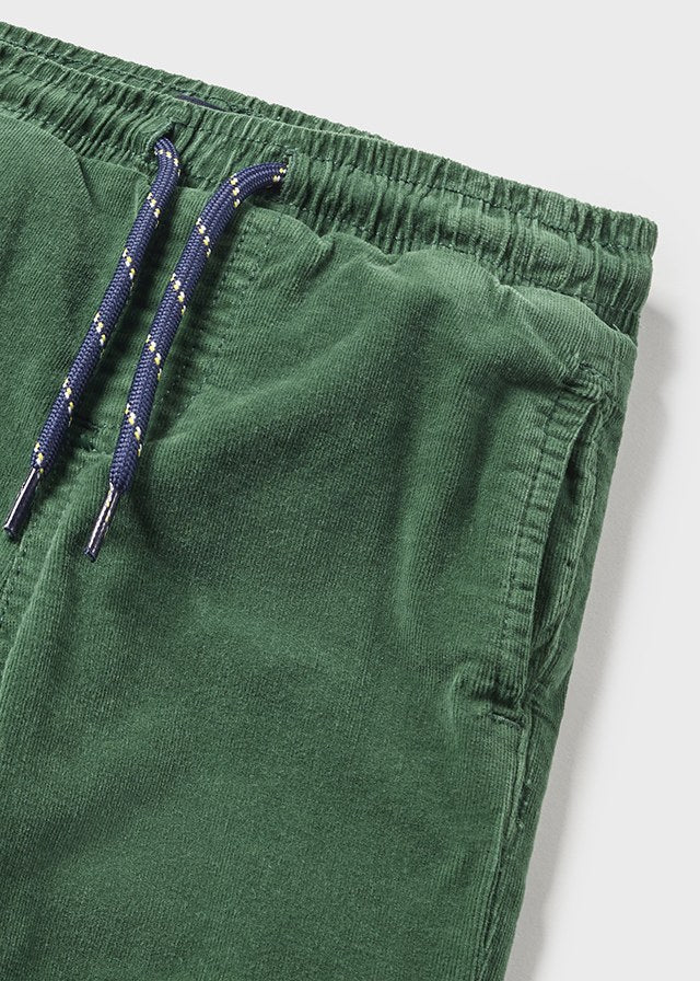 2531- Micro-cord lined trousers for baby boy - Mint Mayoral