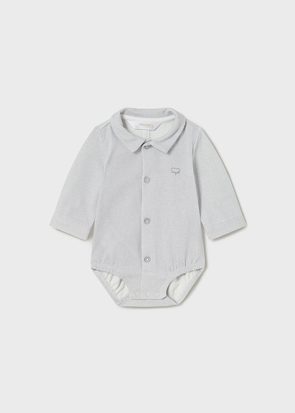 2759- Onesie t-shirt for newborn boy - Grey Mayoral