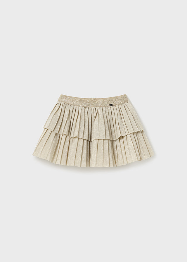 2968- Pleated skirt for baby girl - Champagne Mayoral