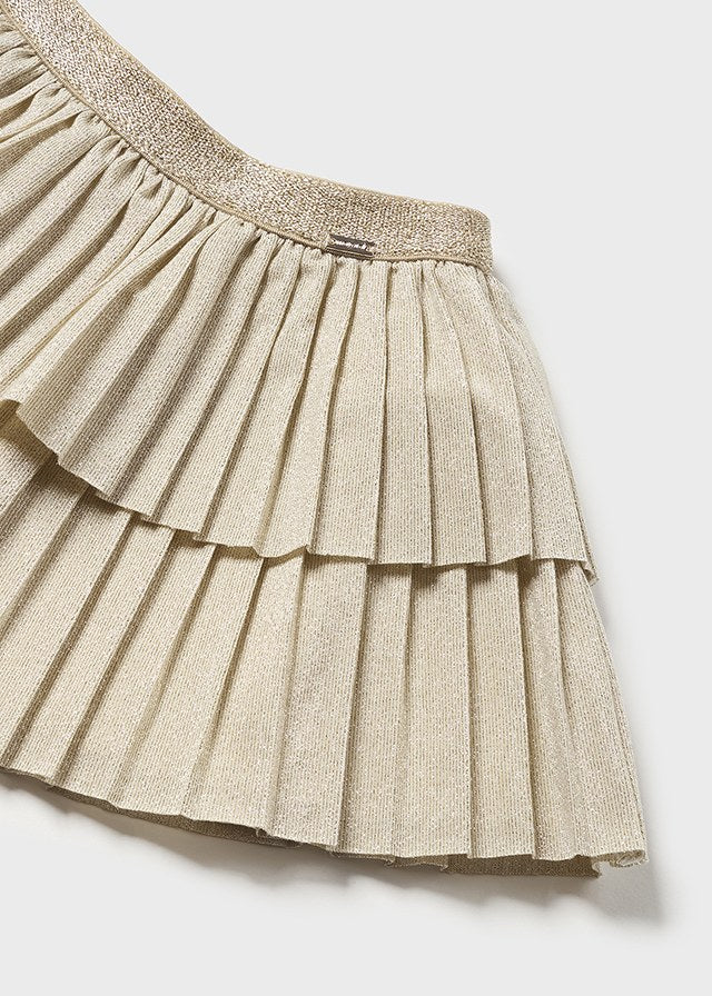 2968- Pleated skirt for baby girl - Champagne Mayoral