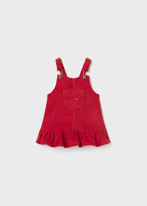 2969- Corduroy overall skirt for baby girl - Paprika Mayoral