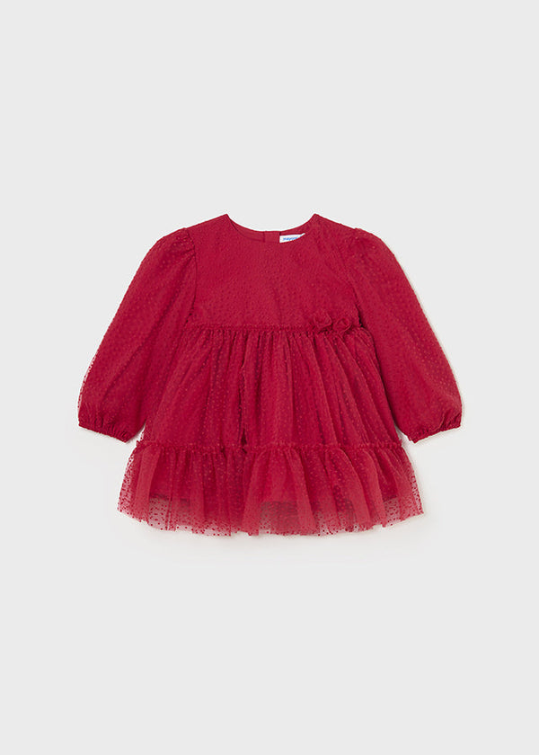 2971- Dress for baby girl - Red Mayoral