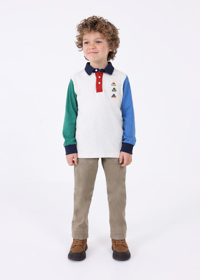 4103- L/s polo for boy - Cyan Mayoral