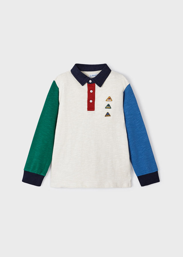 4103- L/s polo for boy - Cyan Mayoral