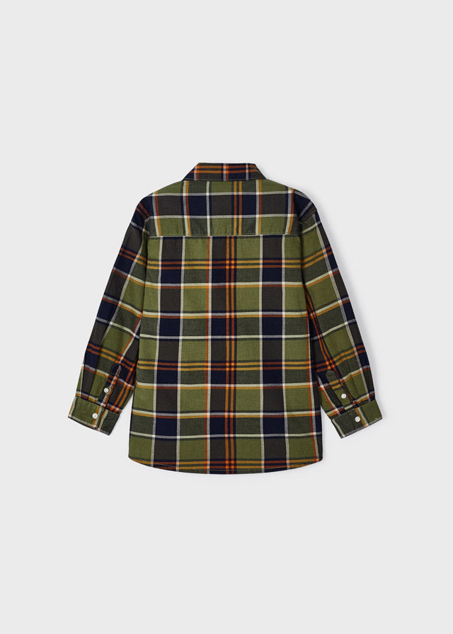 4109- L/s checked shirt for boy - Oregano Mayoral